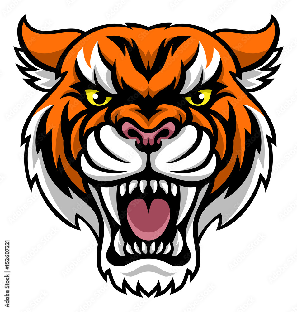 Angry Tiger Mascot