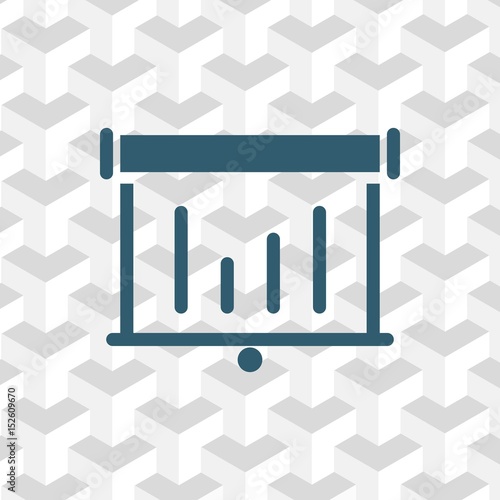 lectern with microphone icon stock vector illustration flat design