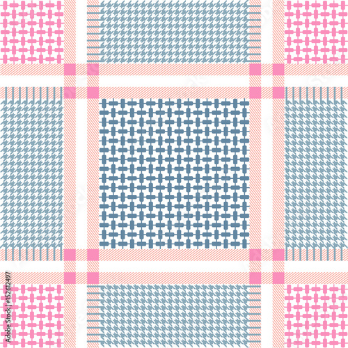 Light grey and pink keffiyeh pattern.