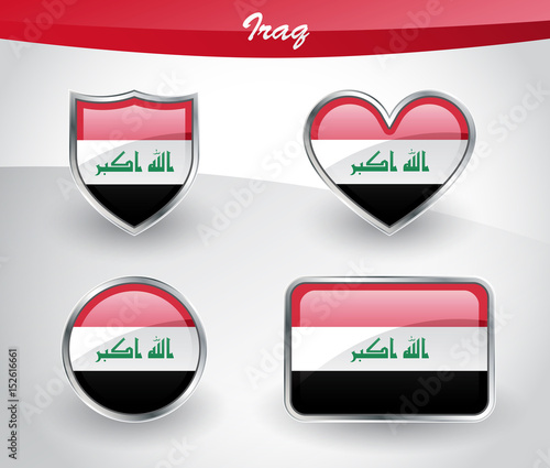 Glossy Iraq flag icon set Free Download Glossy Iraq flag icon set - GFXLoad