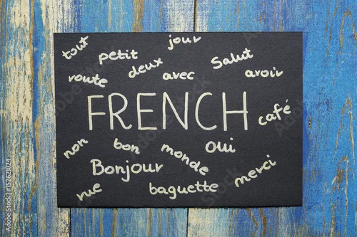 Obraz koncepcja nauki języka francuskiego