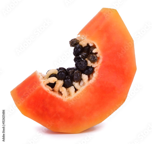 papaya isolated on white background