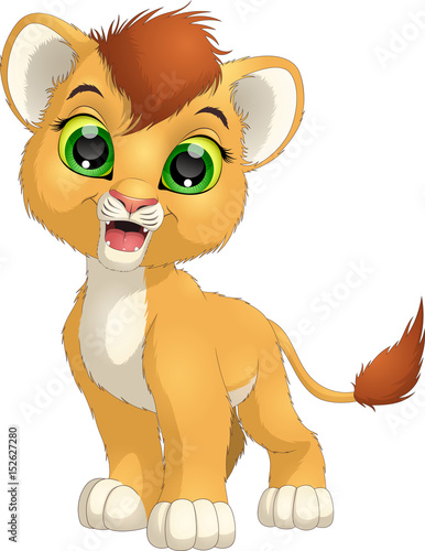 Cute lion cartoon