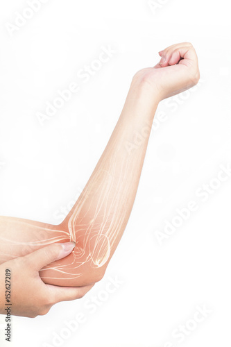 Obraz na plátně elbow muscle injury
