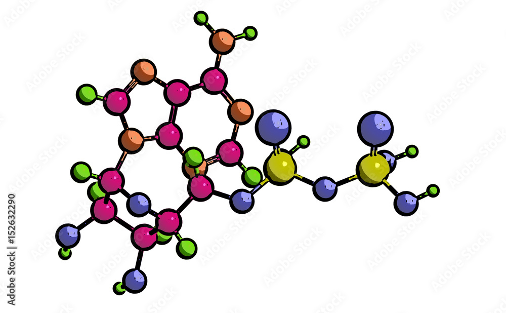 Molecular structure adenosine diphosphate (ADP) Molecular structure adenosine diphosphate (ADP)