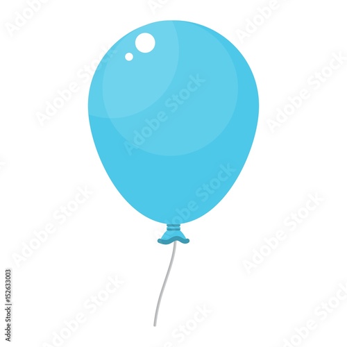 bright blue balloon