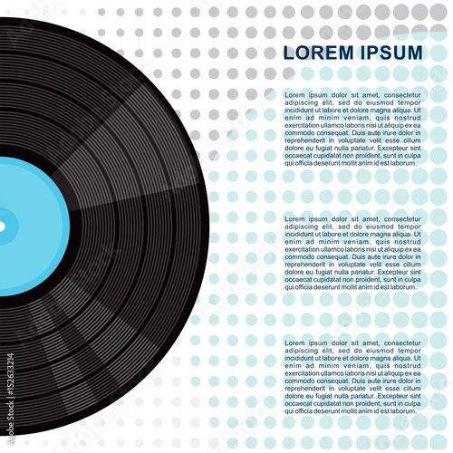 vinyl gramophone record poster