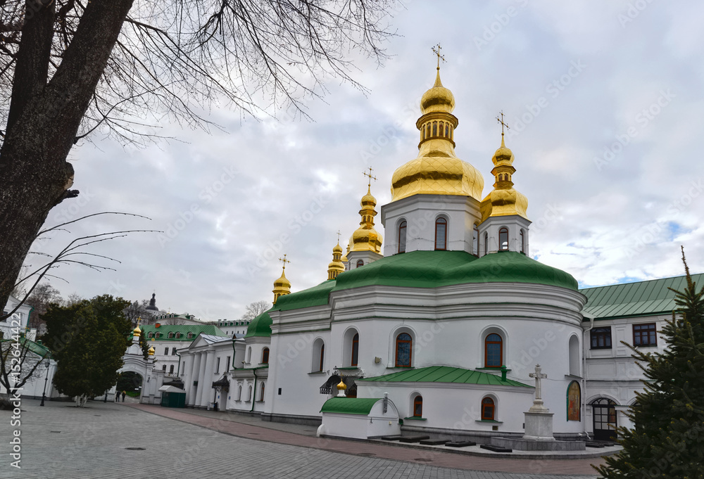 Ukraine. Kiev Pechersk Lavra that is known as the Kiev Monastery of the Caves. The Church of all Venerable Fathers of the Kiev Caves.