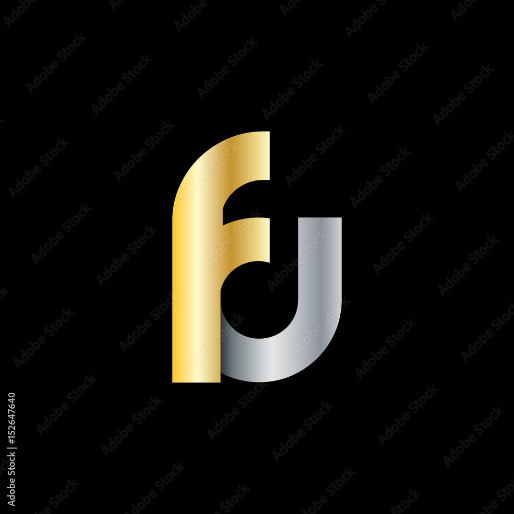 Initial Letter FU Rounded lowercase Logo Initial Letter FU Rounded lowercase Logo
