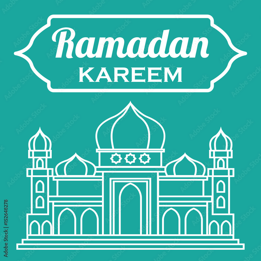 ramadan kareem / mubarak, happy ramadan greeting design for Muslims holy month, vector illustration