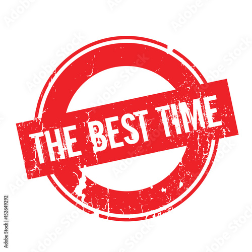 The Best Time rubber stamp. Grunge design with dust scratches. Effects can be easily removed for a clean, crisp look. Color is easily changed.