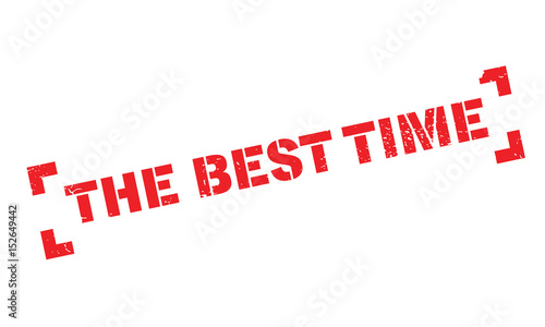 The Best Time rubber stamp. Grunge design with dust scratches. Effects can be easily removed for a clean, crisp look. Color is easily changed.