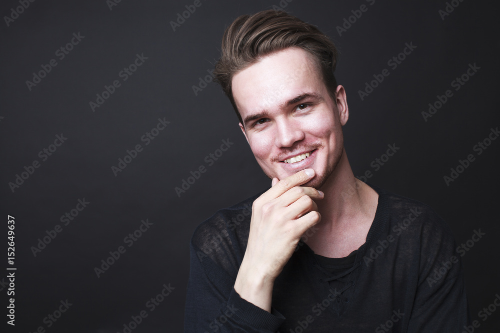 Studio portrait of a young man Studio portrait of a young man