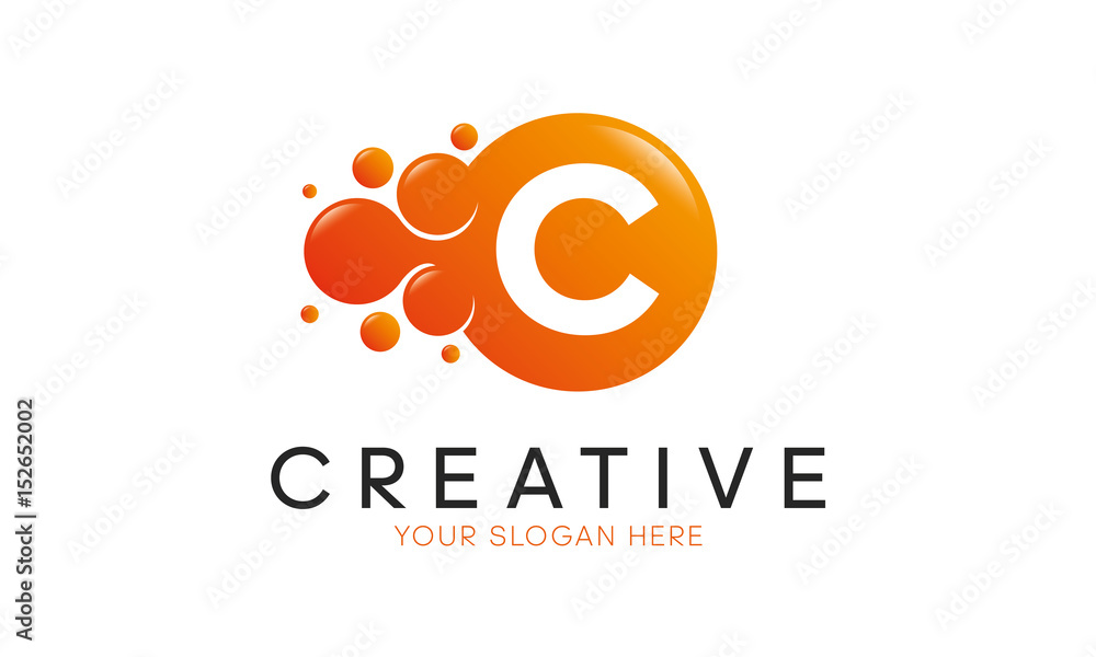 Dots Letter C Logo