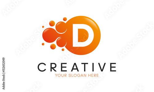 Dots Letter D Logo