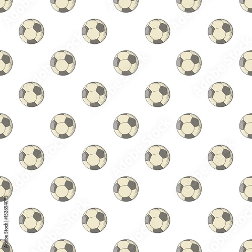 Soccer ball pattern  cartoon style 