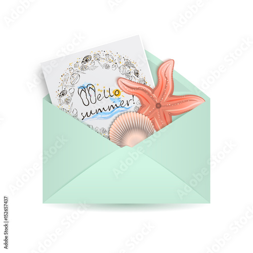 Postal Envelopes With Greeting Card