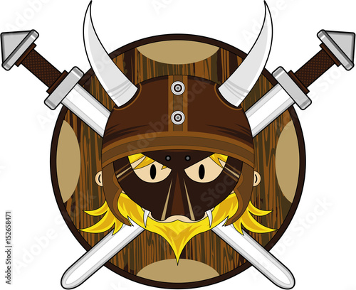 Cartoon Norse Viking Warrior