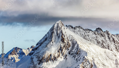 Wallpaper Mural View of snow-covered mountains of a valley of Zillertal - Mayrhofen, Austria Torontodigital.ca