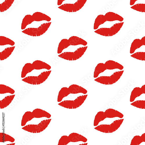 Kiss seamless pattern