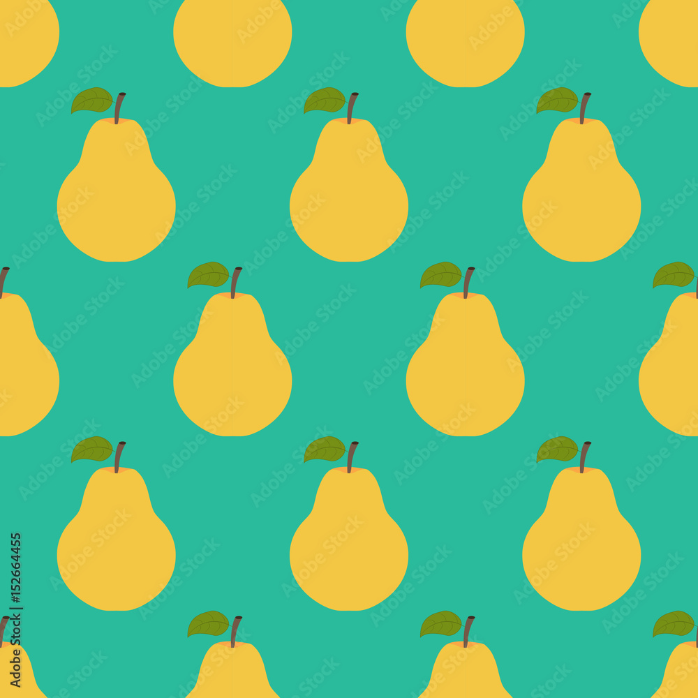 Pear Fruit seamless pattern Pear Fruit seamless pattern