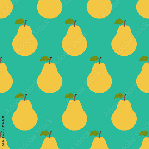 Pear Fruit seamless pattern