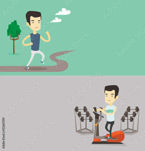Two lifestyle banners with space for text.