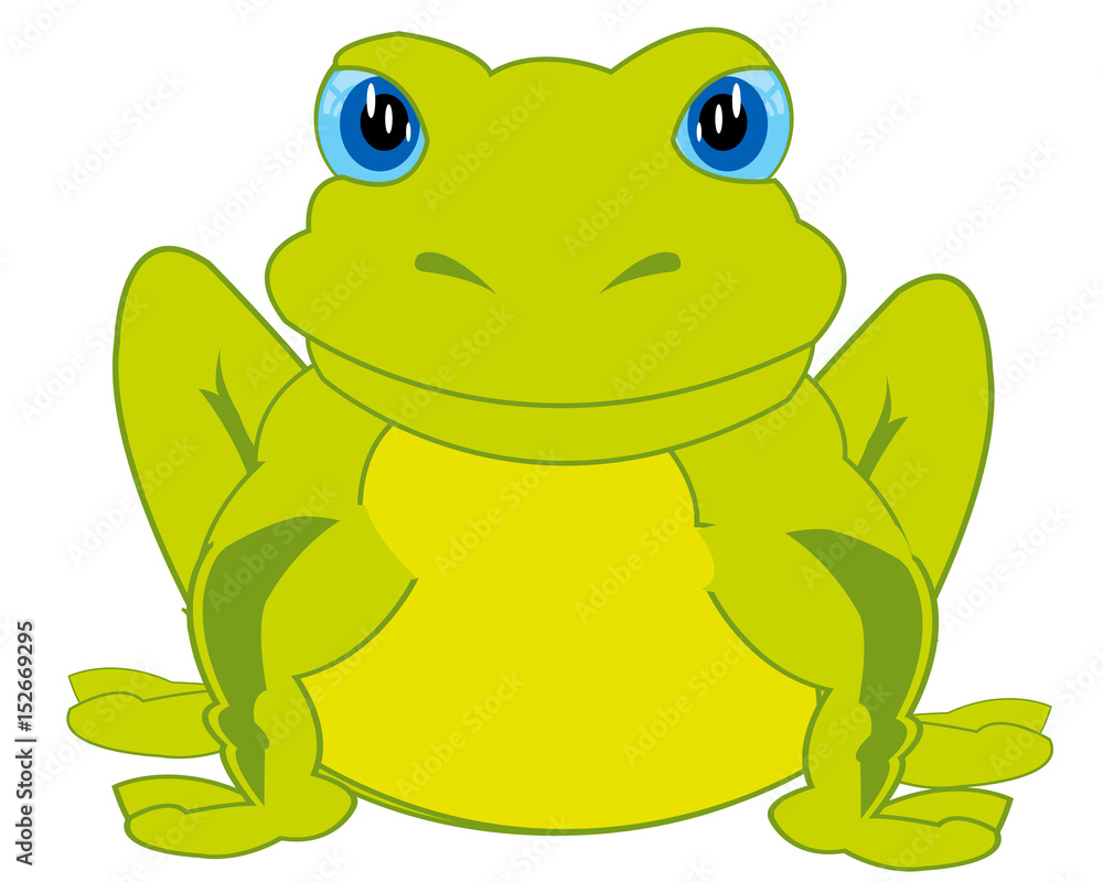 Obraz premium Cartoon animal frog
