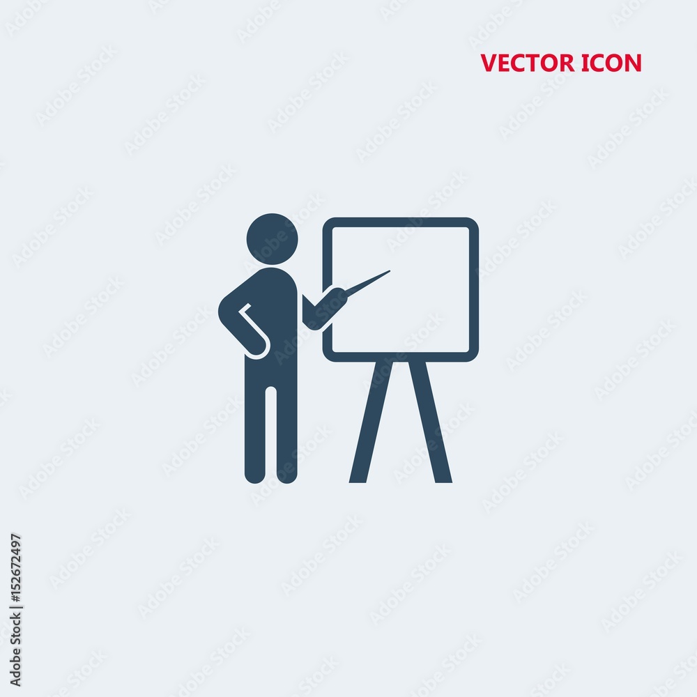 teacher vector icon