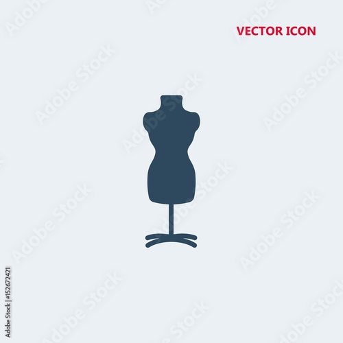 mannequin with stand vector icon