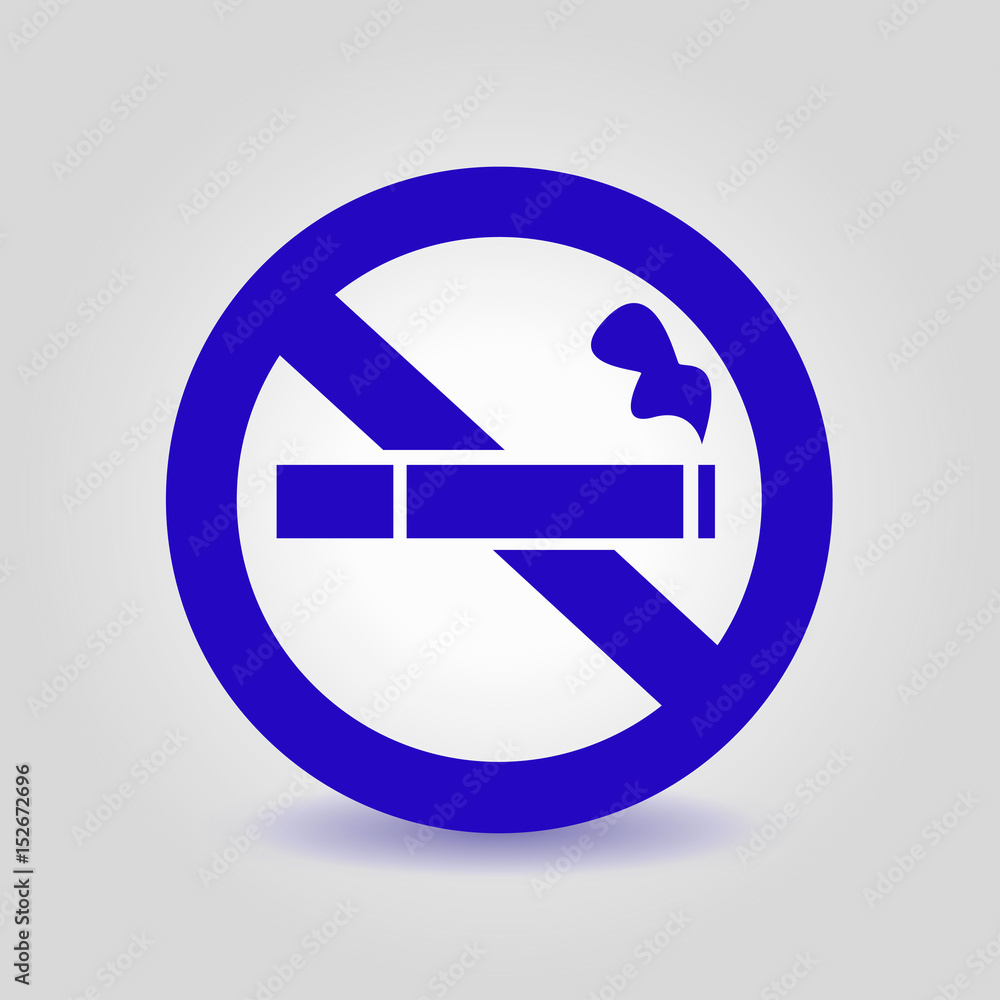 No smoke icon. Stop smoking symbol. Vector illustration. Filter-tipped cigarette. Icon for public places. No smoke icon. Stop smoking symbol. Vector illustration. Filter-tipped cigarette. Icon for public places.