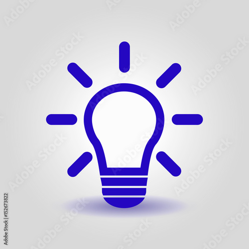 Light lamp sign icon. Idea symbol.Creative thinking and business idea.