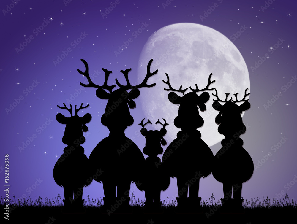 cute reindeer cartoon