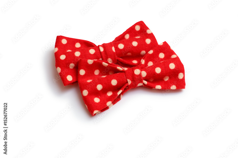 tie red with white polka dots on a white background tie red with white polka dots on a white background