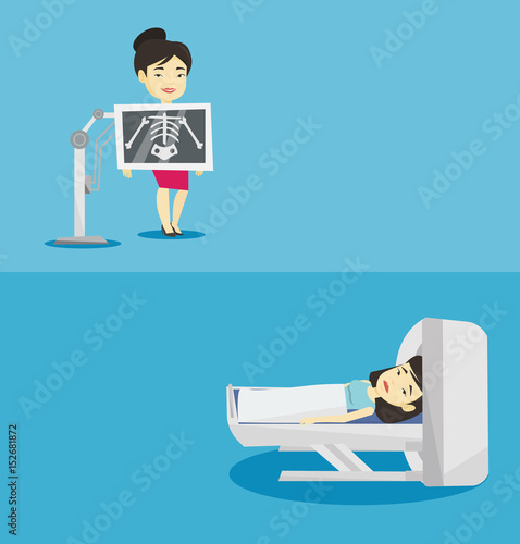 Two medical banners with space for text.