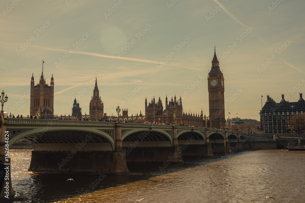 Fototapeta premium big ben yel