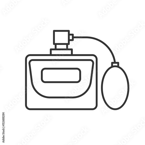 Women's perfume linear icon