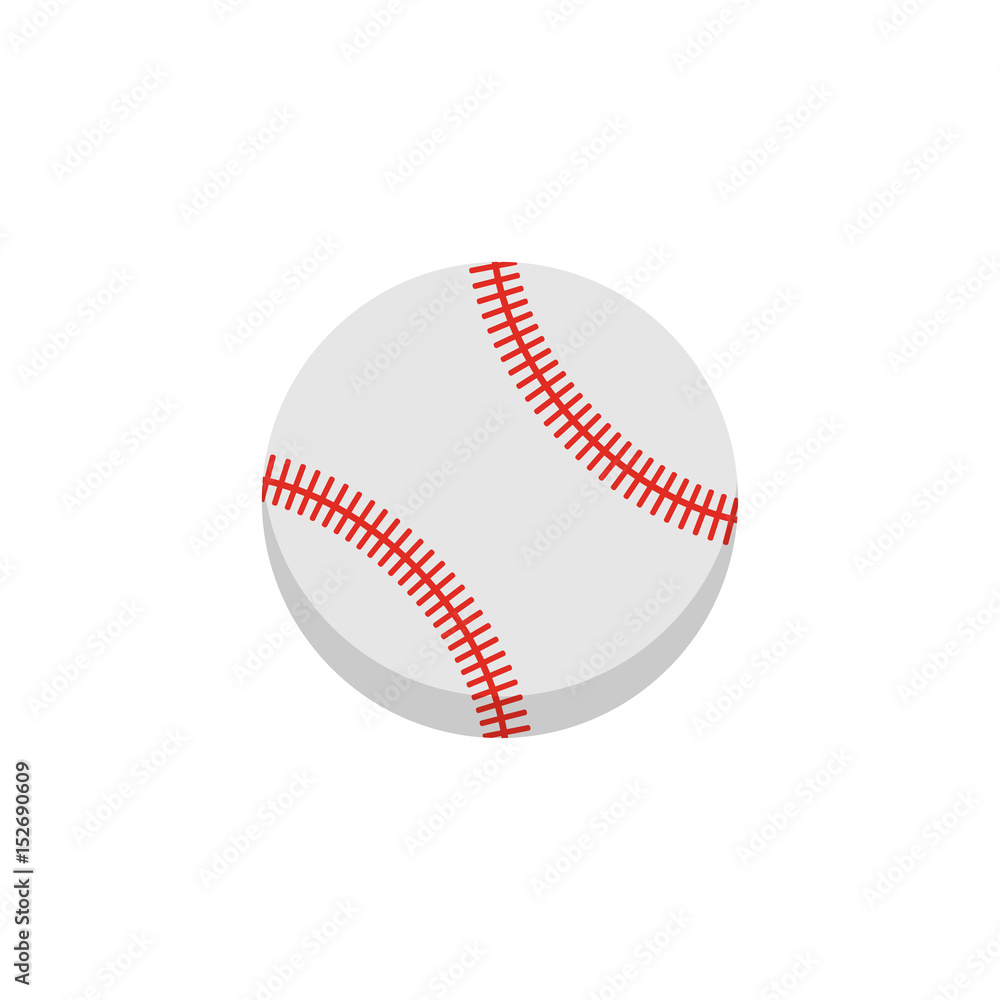 Vector baseball ball. Isolated on white background. Vector baseball ball. Isolated on white background.