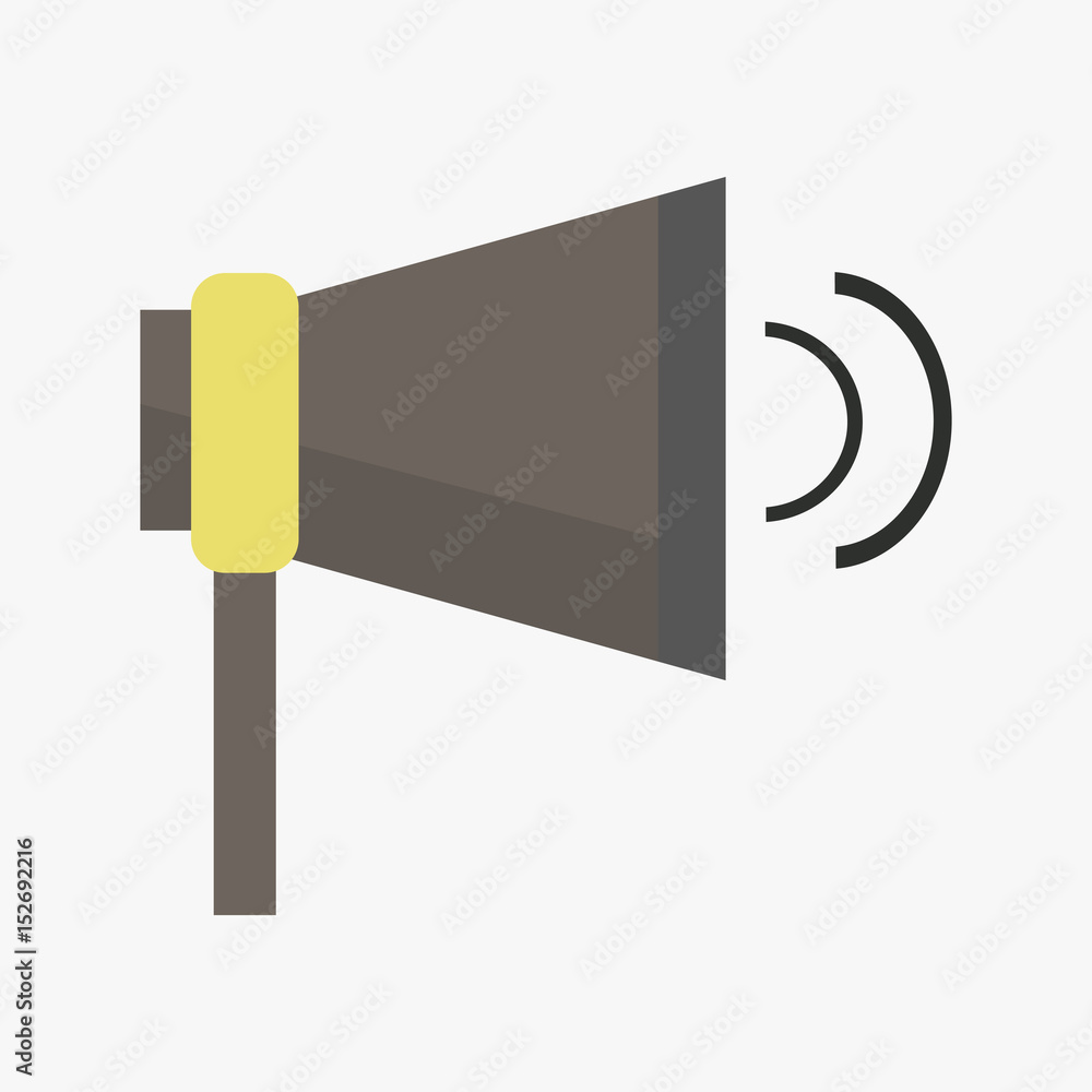 Megaphone icon. Speaker icon Megaphone icon. Speaker icon