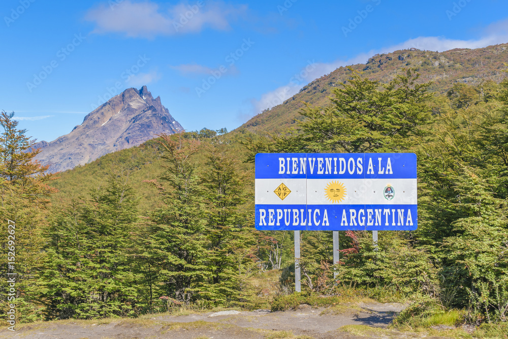 Patagonia Border Boundary Between Argentina and Chile