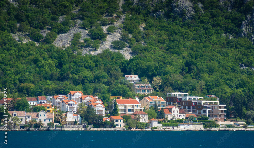 Village Dobrota on a coast