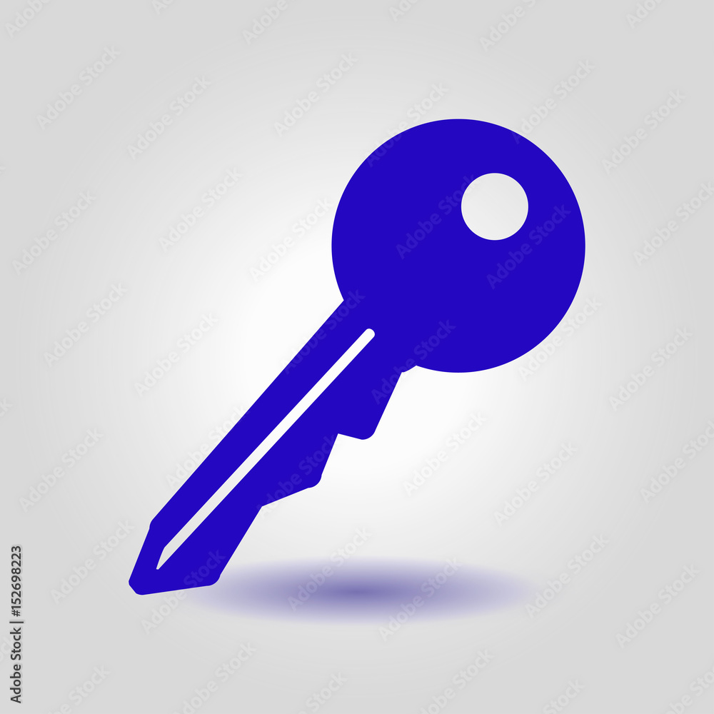 Key icon. Lock symbol. Security sign. Flat design style. Key icon. Lock symbol. Security sign. Flat design style.