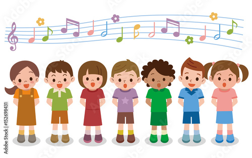 合唱する子供たち