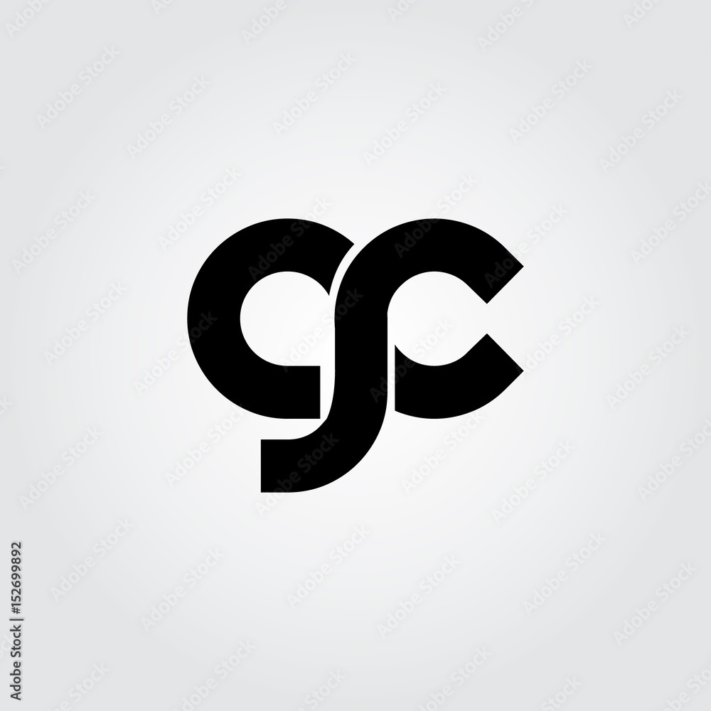 Initial Letter GC Rounded Lowercase Logo vector de Stock | Adobe Stock