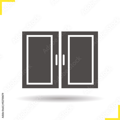 Kitchen cabinet glyph icon