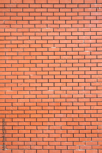 Modern new large red brick wall background