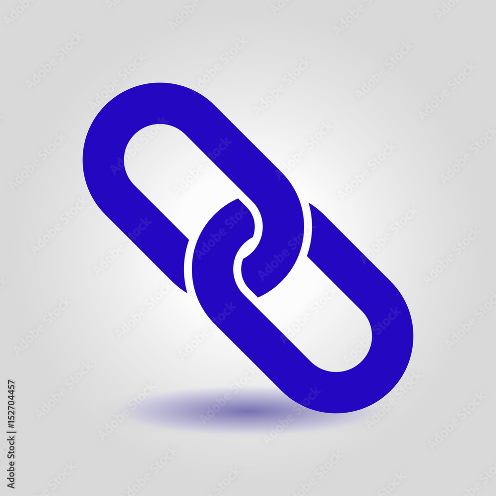Link single icon.Chain link symbol. Icon link to the source. Link single icon.Chain link symbol. Icon link to the source.