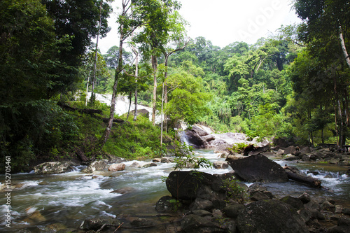 Fotografia Karom waterfall  is one of the attractions of Nakhon SI thammarat province