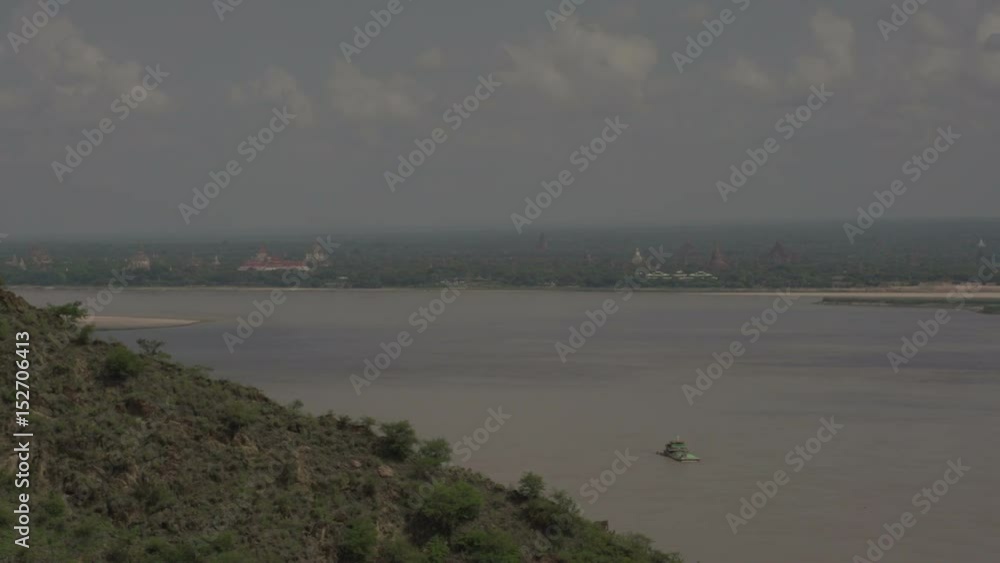 Overview of island to Bagan skyline Overview of island to Bagan skyline