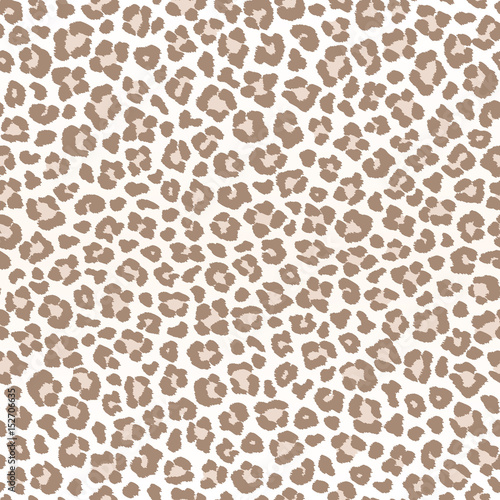 Pale leopard seamless pattern, vector